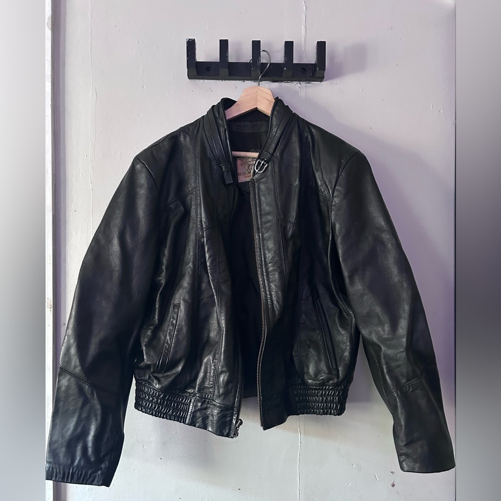 COPY - Leather bomber jacket